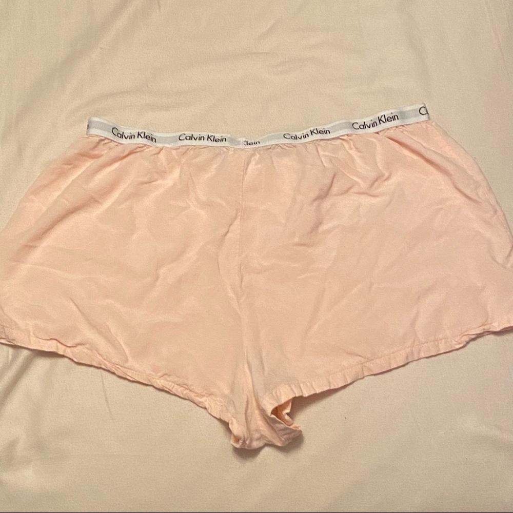 Pink Calvin Klein Pajama Shorts